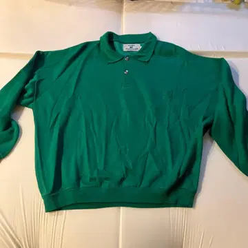 이탈리아 맨투맨 쭈리 스냅 버튼 그린 유로 빈티지