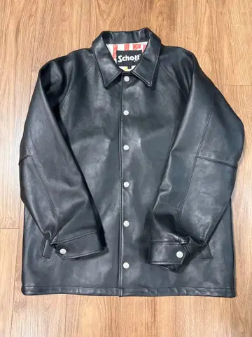 Schott 블랙 가죽 자켓 L
