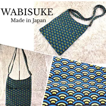 완판템 WABISUKE Made in Japan 숄더백 청해파 패턴
