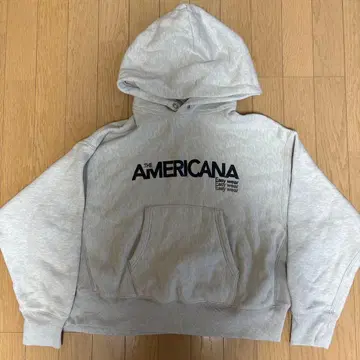 THE AMERICANA 그레이 후드티