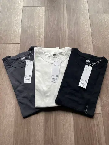 UNIQLO M 사이즈 T셔츠 3색 세트 두꺼운 원단
