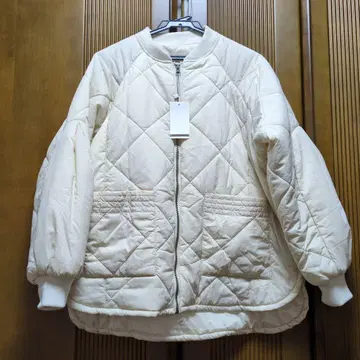 루피리안 아이보리 퀼팅 자켓