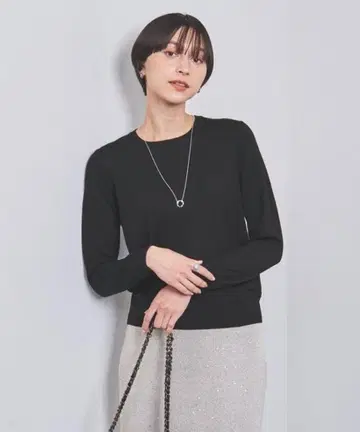 유나이티드 애로우즈 16G 울 크루넥 니트