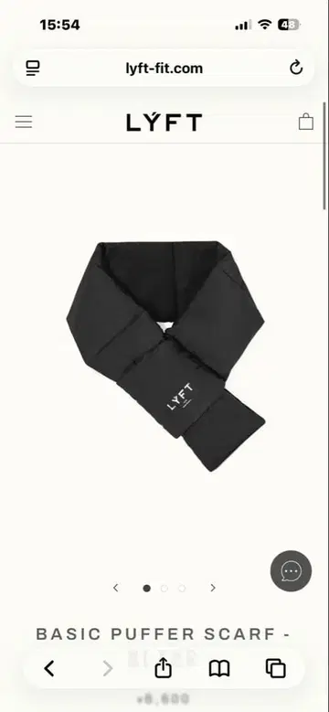 LYFT 블랙 머플러 M-AC-1228