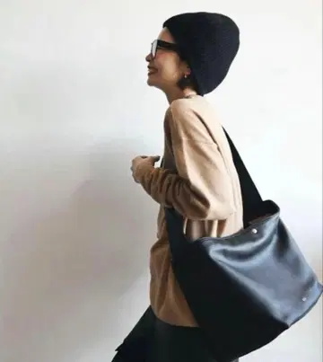 chiiiibag Big Leather Bascket