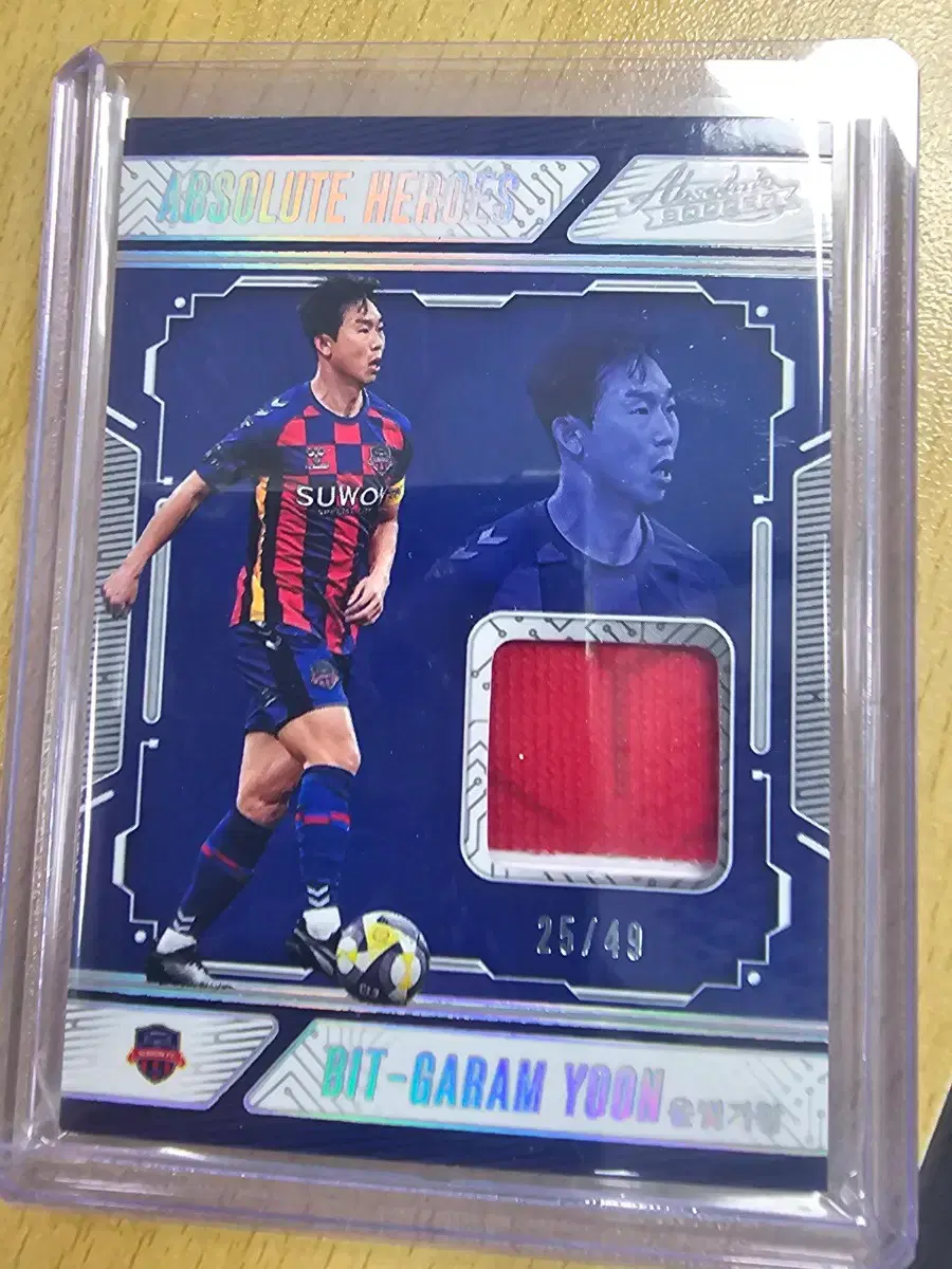 2025파니니앱솔루트 K리그 수원FC 윤빛가람 49한정 유니폼카드