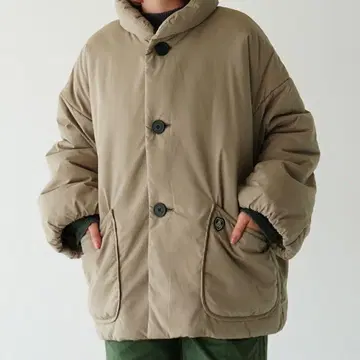 새상품 ORCIVAL 오르치발 스탠드 카라 충전솜 블루종