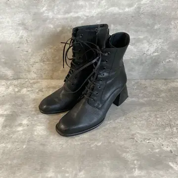 천연 가죽 RABOKIGOSHI WORKS (23.0) 부티/블랙/통굽