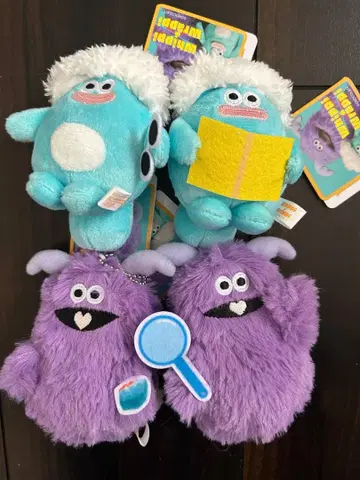 휘피 & 래피 마스코트 키체인 whippi wrappi 4종 컴프