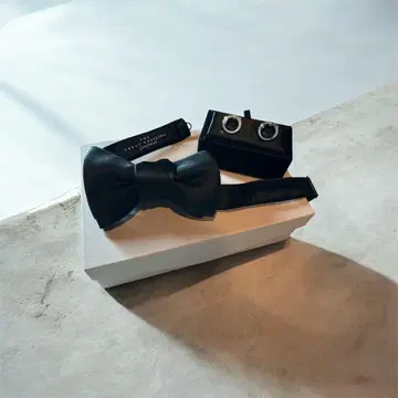 트리트 드레싱 신랑 2점 커프링크스 나비 넥타이