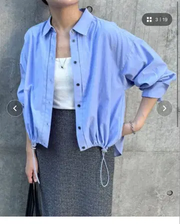 콜라주 개럴개런트 드로우 스트링 셔츠 FREE 사이즈