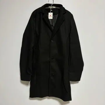 택 포함 새상품 블랙 롱 코트 M