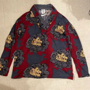 SOU SOU 꽃무늬 긴팔 티셔츠 L 사이즈