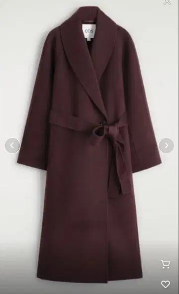 COS 벨트 더블 페이스 울 코트