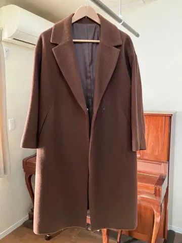 부기우기 boogie-woogie 체스터 코트 브라운