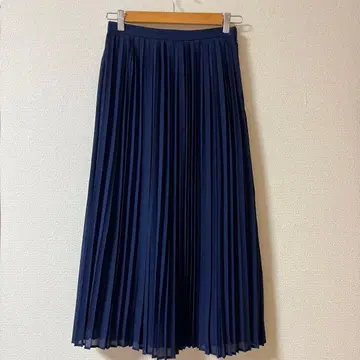 BLUE LABEL 플리츠 스커트 38 네이비 블루라벨