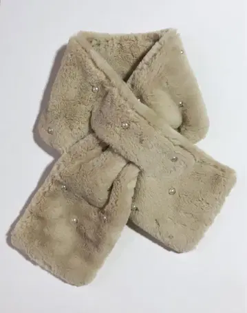 KEYUKA/에코 퍼 펄 부착 티펫