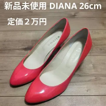 [ 미사용 새상품 ] Diana 핑크 펌프스 박스 포함 하이힐 26cm