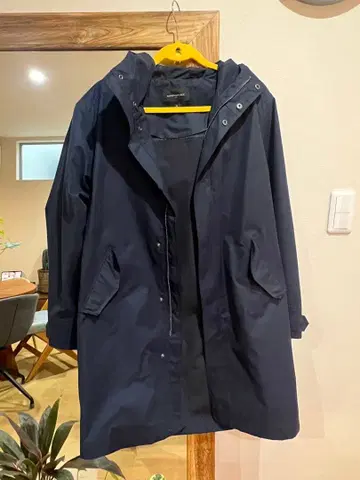 BANANA REPUBLIC 후드 부착 트렌치코트 M 네이비