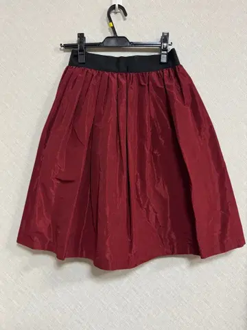 [ PRIDE ] 플레어 파티용 스커트 와인 레드