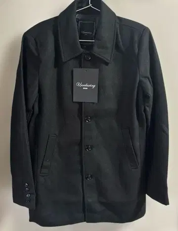 Unrelaxing 블랙 스텐카라 코트 L 사이즈