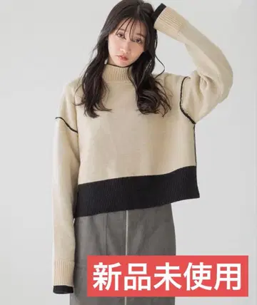 LOWRYS FARM 리버서블 하이넥 니트