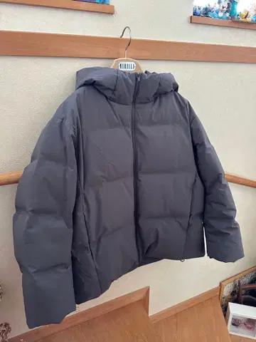 유니클로 심리스 다운 XL 그레이