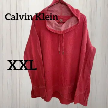 Calvin Klein 속기모 후드티 [ XXL ] 핑크