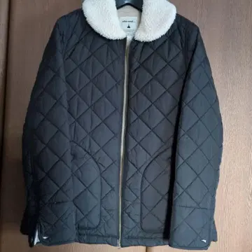 niko and - 보아 옷깃 블랙 퀼팅 자켓