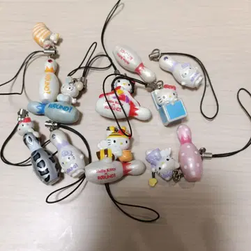 헬로키티 볼링 핑 스트랩 세트