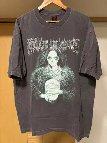 ETHREAL STUDIOS 진격의 거인 빈티지 가공 티셔츠