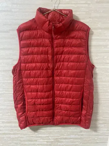UNIQLO XL 레드 다운 베스트 남성용 XL
