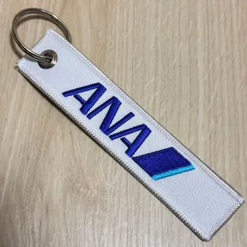 ANA 전일공 자수 플라이트 택 화이트 새상품