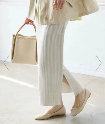 작은 체구용 사이즈 있음/골지 아이라인 스커트