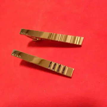 폴 스미스 실버 블랙 쉘 넥타이핀 2개 세트