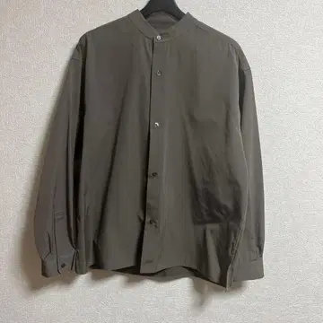 URBAN RESEARCH ITEMS 다크 브라운 버튼 셔츠