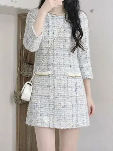 트란테안 31Sonsdemode 트위드 미니 원피스