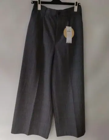 [ 새상품 ] any FAM 그레이 체크 무늬 와이드 팬츠