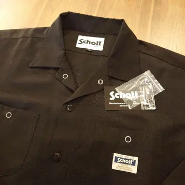 Schott 블랙 워크 셔츠 긴팔 S 사이즈