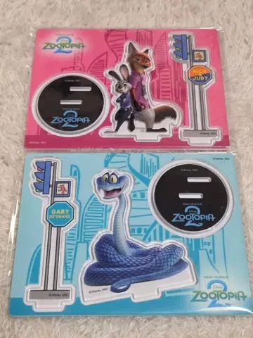 주토피아 아크릴 스탠드 2개 세트