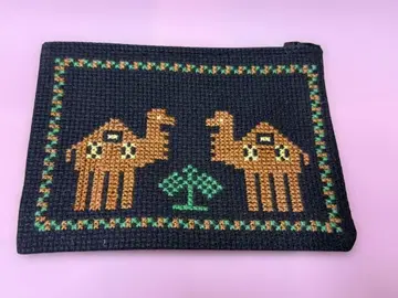 팔레스타인 파빌리온 EXPO2025 오사카 간사이 제작 자수 파우치