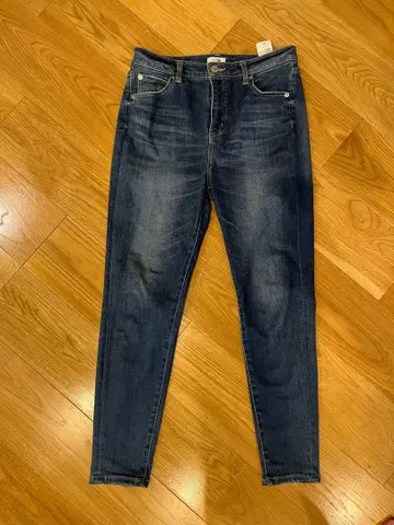 스키니 데님 L 다크 블루