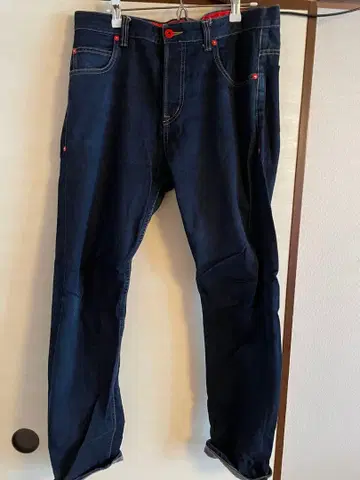 ikurah 다크 블루 스트레이트 데님