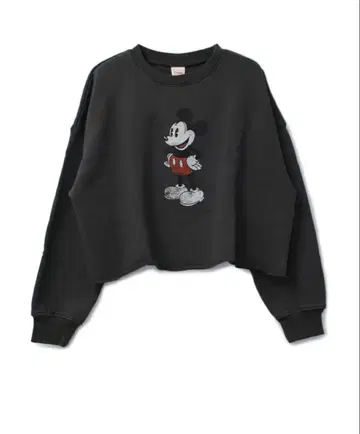 COEL x +81BRANCA 미키 맨투맨 코엘 차콜 그레이