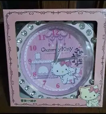 희귀 레어 차미 키티 핑크 벽시계