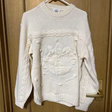 새상품급 CASTELBAJAC 자수 니트 스웨터 까스텔바작