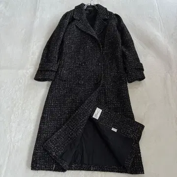 Saril 체스터 코트 더블 트위드 4 롱 코트 빅 사이즈