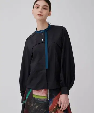 A+ TOKYO 숏 플랩 보타이 셔츠