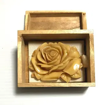 앤티크 오비 고정 띠 장미꽃 오동나무 박스형 일본 정통의상 소품