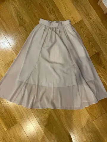 SNIDEL 베이지 플레어 스커트 원사이즈